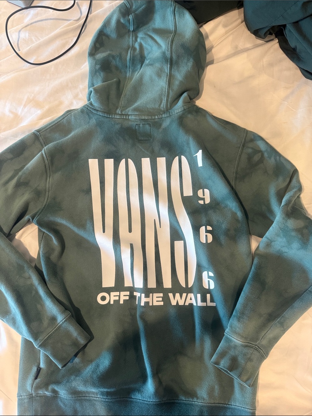 Vans Teal Tie-Dye Crewneck Hoodie - Picture 2 of 2
